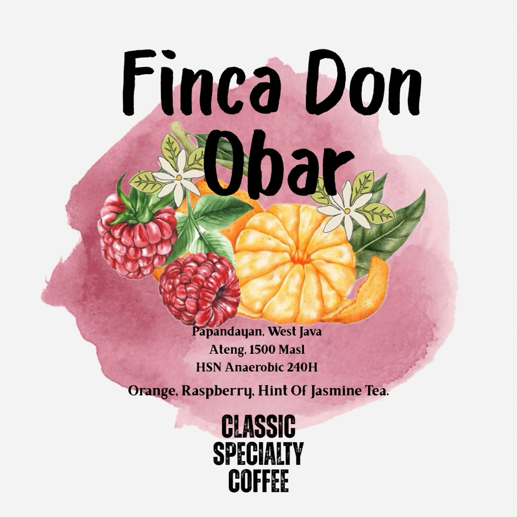 

Single Origin - Finca Don Obar - HSN Anaerobic natural 240H - (Filter).