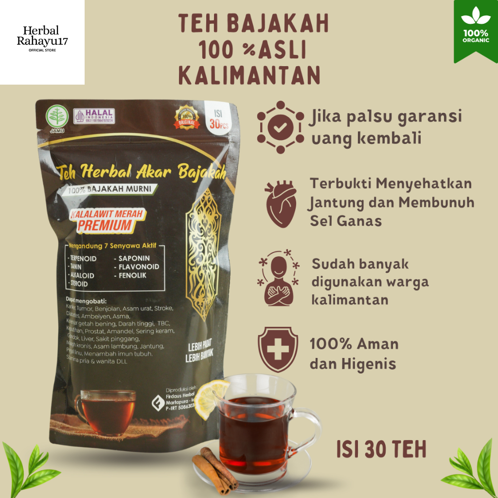 

Teh Bajakah Asli Kalimantan Kualitas Terbaik Original 100%
