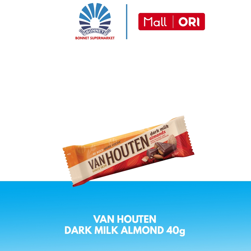 Van Houten Dark Milk Almond 40g