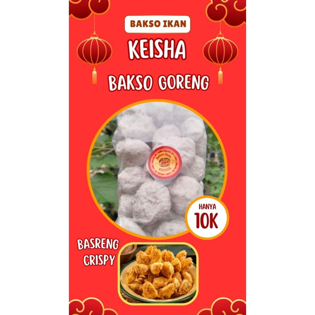 

Bakso ikan basreng bakso goreng Dijamin mengembang nempel dan crispy