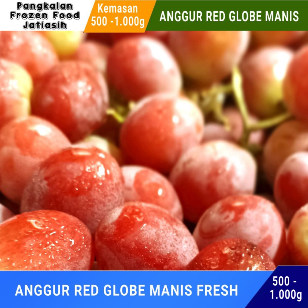 

Buah anggur I Red Globe Manis I 500-1.000g