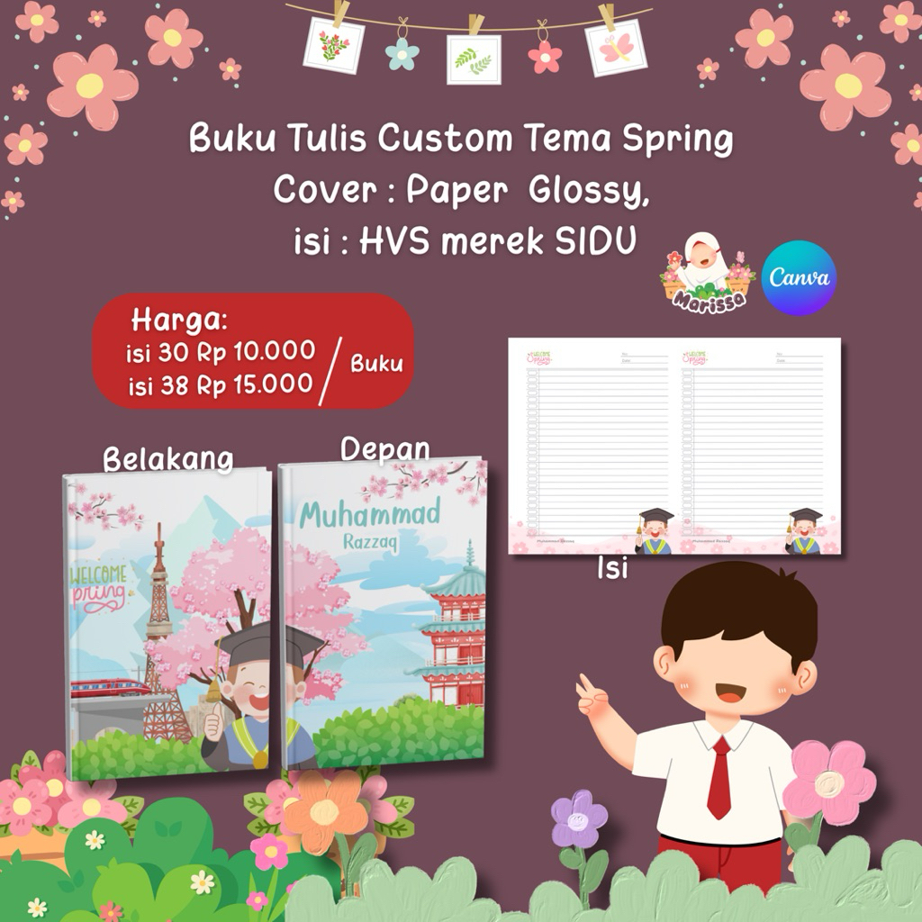 

Buku Tulis Custom 1 pcs | PO dalam 3 hari
