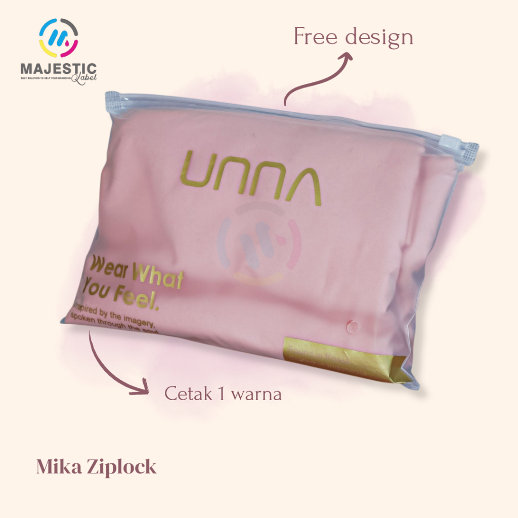 Zipper Bag Resleting Landscape & Potrait / zipper sablon nama / Zipper Pouch Traveling sablon