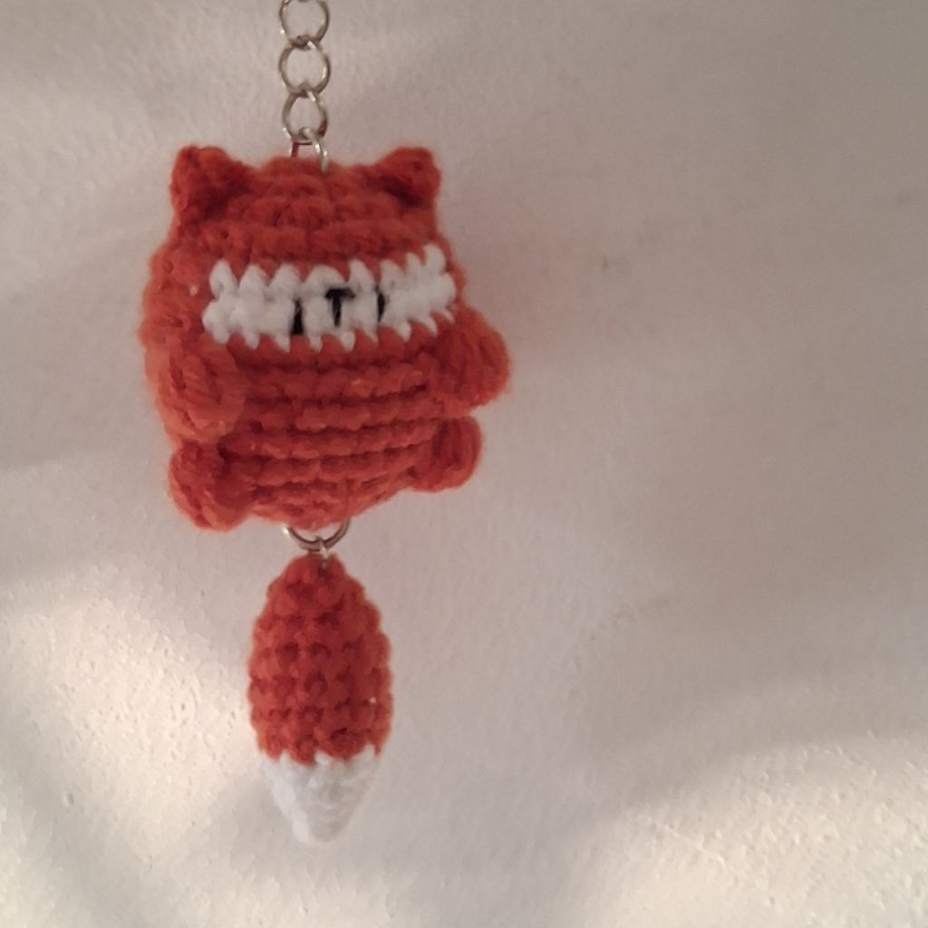 keychain fox crochet | gantungan kunci rubah rajut | amigurumi rubah