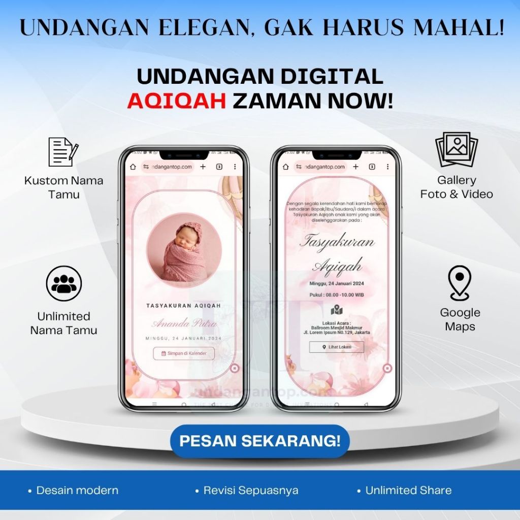 Undangan Digital Website Aqiqah | Undangan Online Aqiqah | Undangan Zaman Now