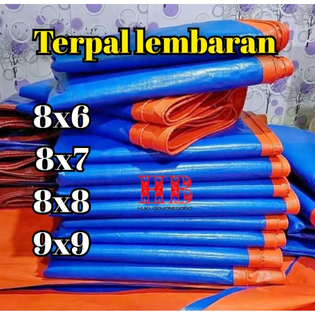Terpal lembaran ukuran jumbo terpal truk tenda TYPE A5 A8 A12