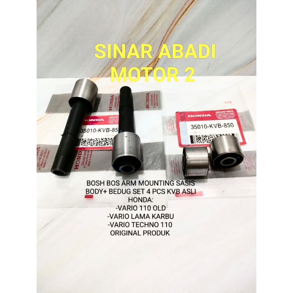 BOSH BOS ARM MOUNTING SASIS BODY+BEDUG SET 4PCS KVB HONDA VARIO 110 OLD VARIO LAMA KARBU VARIO TECHN