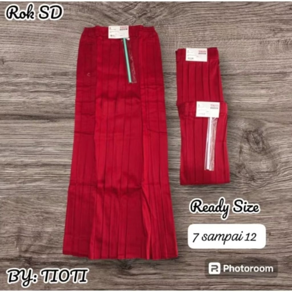 TIOTI ROK SD MERAH & PRAMUKA PANJANG SERAGAM SEKOLAH