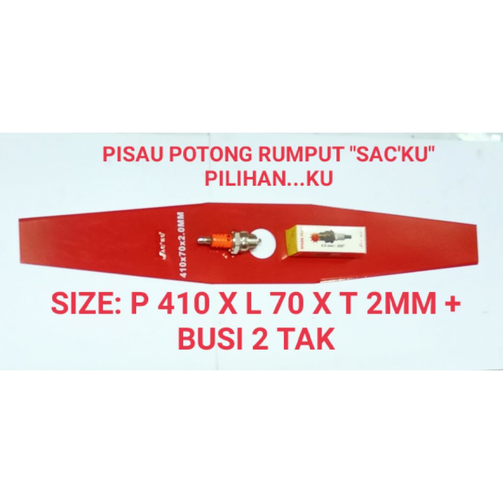 

PAKET PISAU POTONG RUMOUT SACKU P410X70X2MM PRESISI + BUSI 2TAK