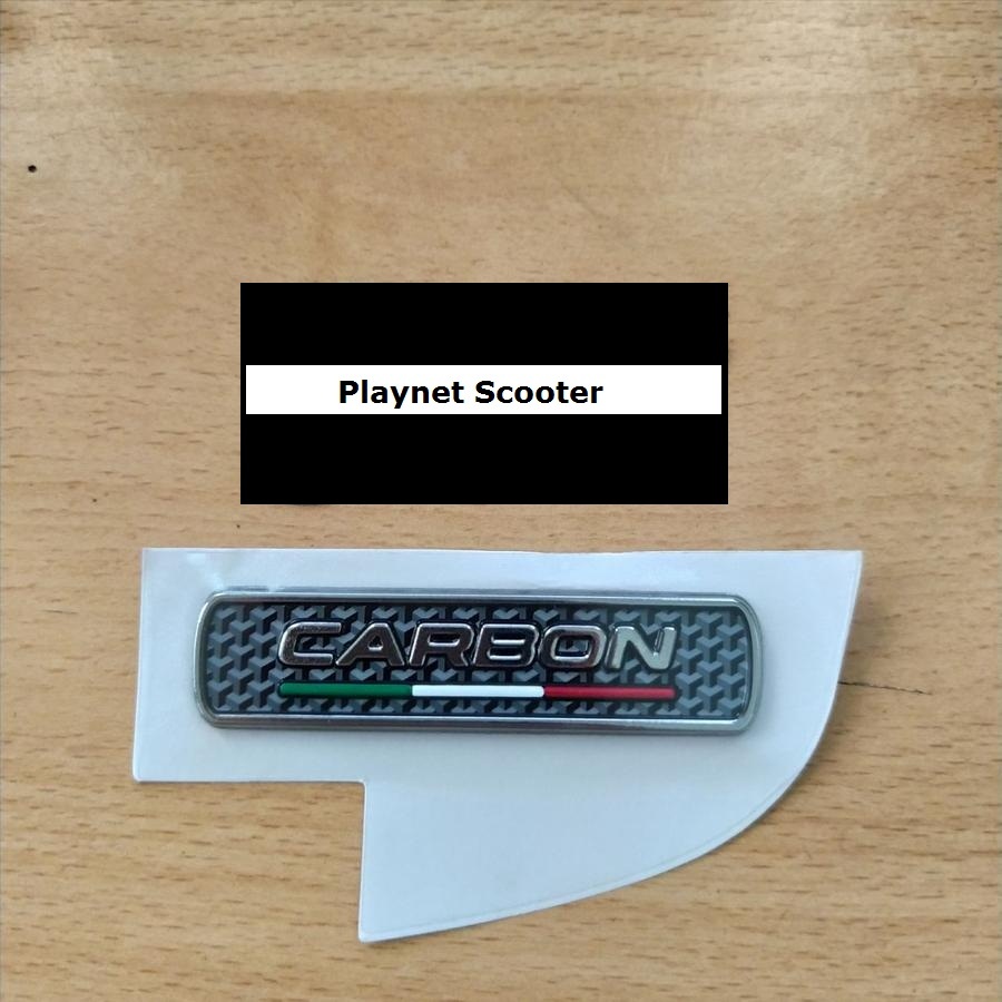 Stiker Sticker Emblem Vespa Sprint Carbon Original