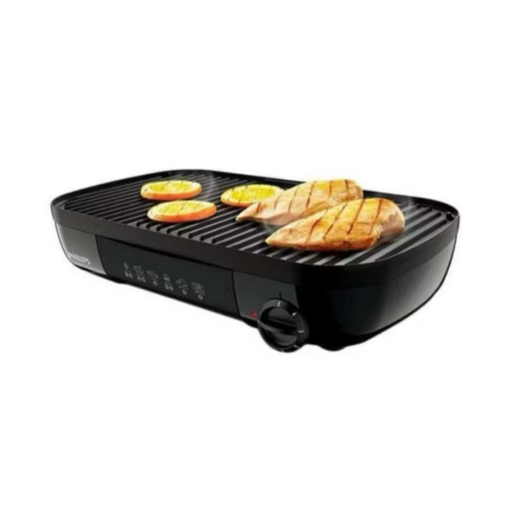 PHILIPS TABLE GRILL HD-6320 Panggangan Listrik BBQ Philips 2 in 1 luxury promo