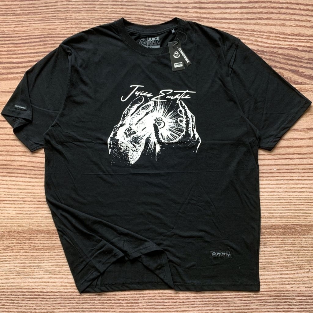 Baju Kaos Pria XXL XXXL Juice JB037 Hitam Free Stiker T-shirt Distro Surfing Bigsize Jumbo Oversized