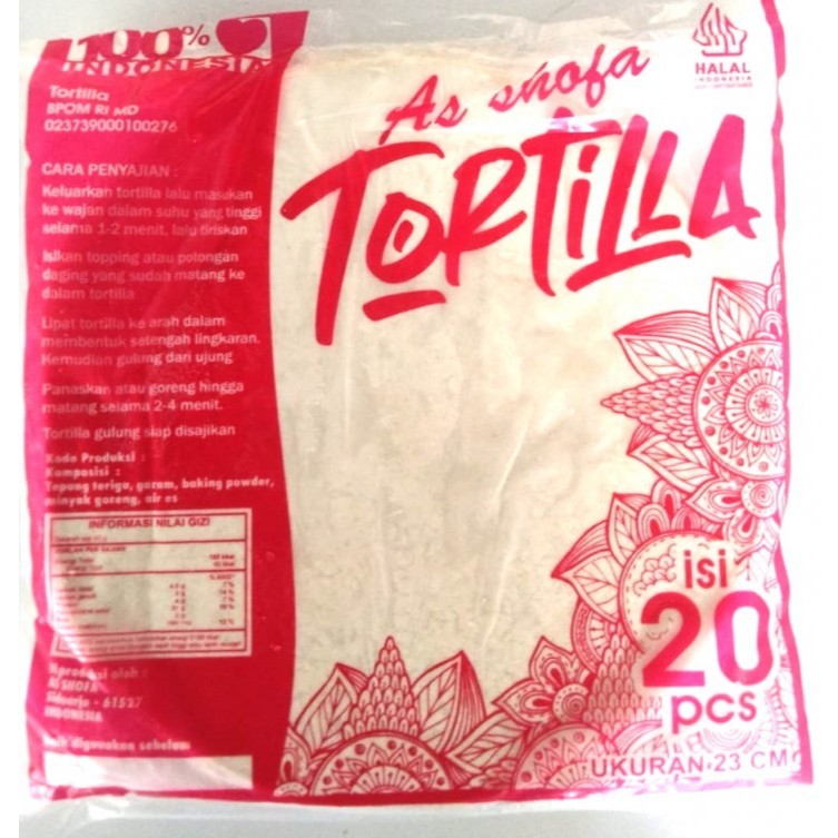 

Tortilla Kebab Ashofa Ukuran 23cm Isi 20biji / Tortilla Kulit Kebab