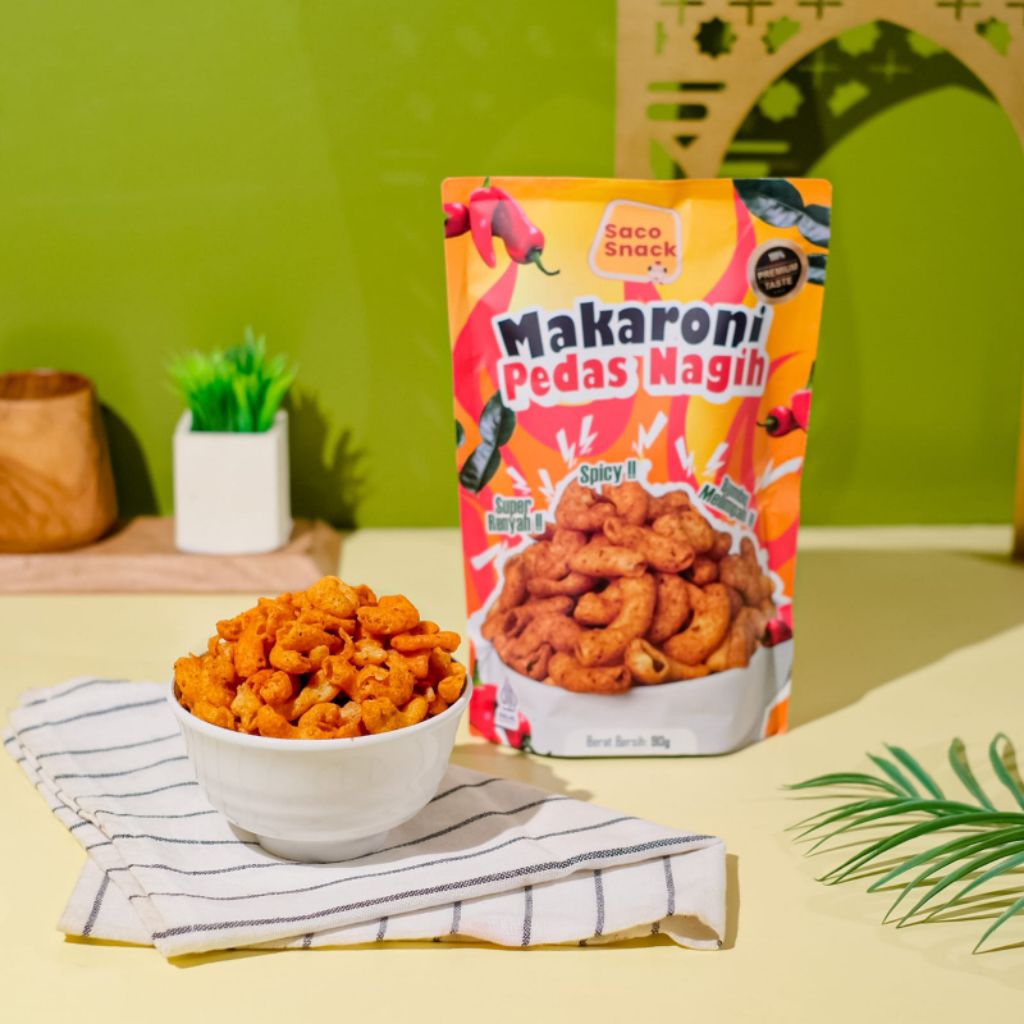 

oleh oleh khas Depok makaroni renyah viral