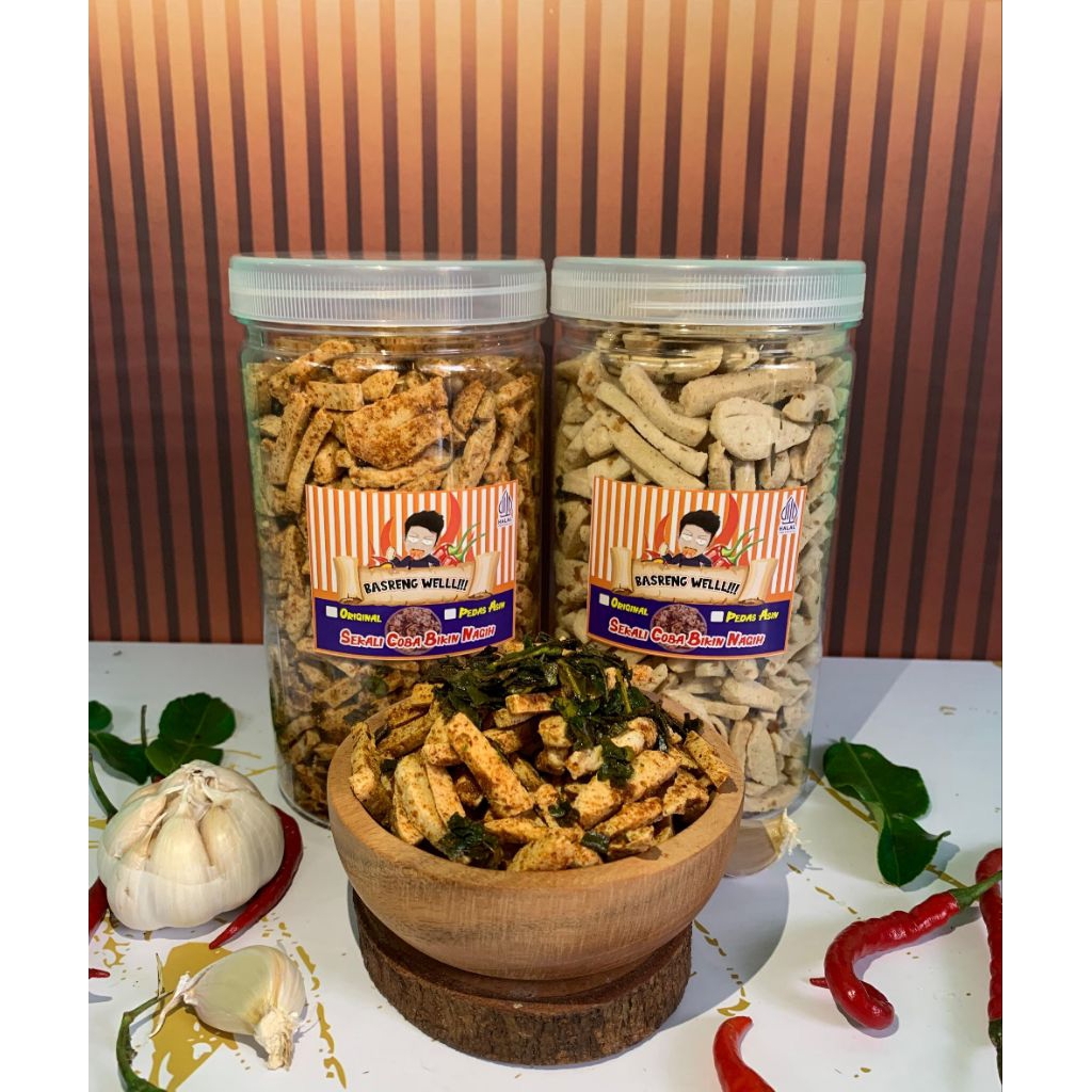 

BASRENG WELLL PEDAS ASIN DAUN JERUK 300g / SEKALI COBA BIKIN NAGIHHH