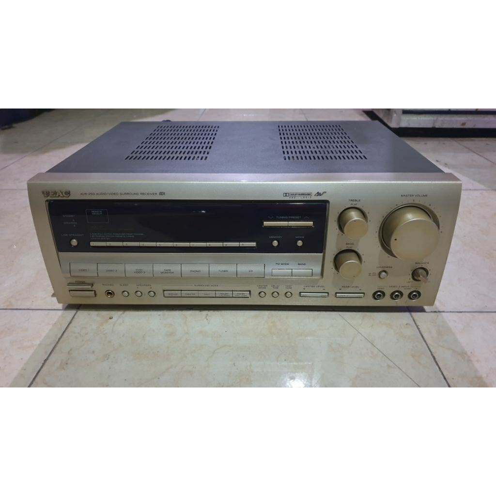 power amplifier riciever home theater 5.1 dolby suround teac avc-25g second bekas normal siap pakai