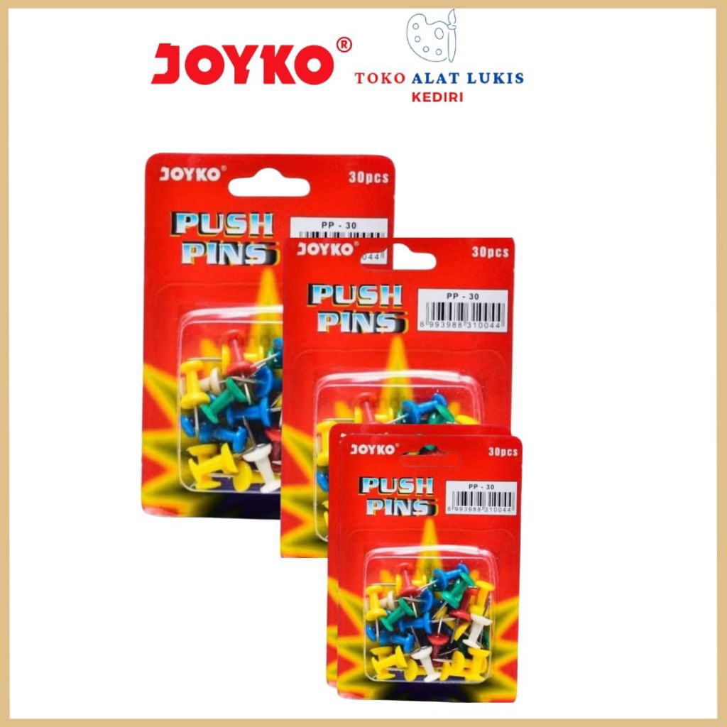 

[Alat Lukis Kediri] Push Pin Joyko Isi 30 Pcs