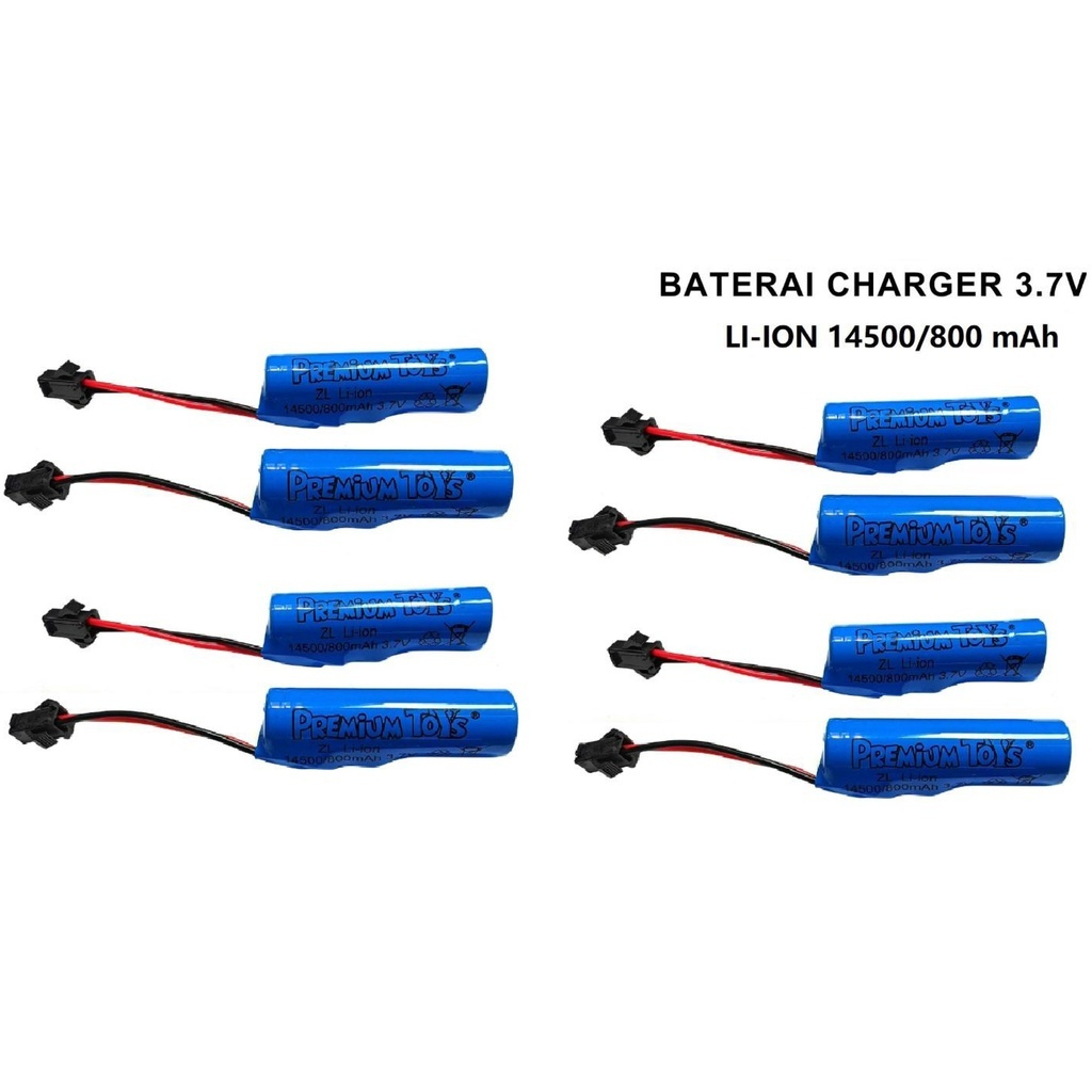 Batrai CAS/Batre Charge 1x Li-ion 14500/800mah 3,7Volt baterai charger 18650/1200 mah 3.7 volt soket
