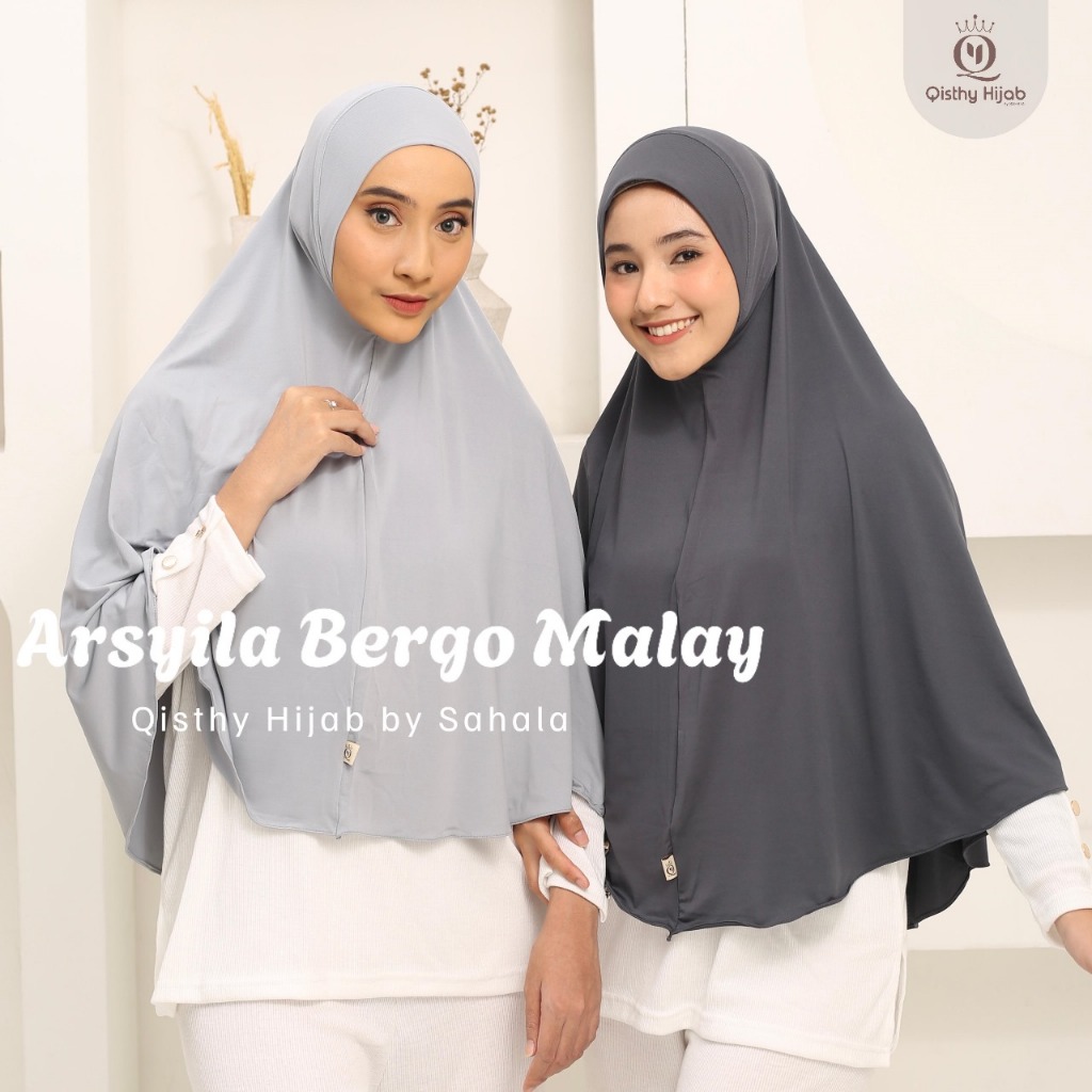 SHANIAH - ARSYILA | Jilbab Instan Jersey JUMBO | Jilbab Instan Menutup Dada Sport | Hijab Instan Jer