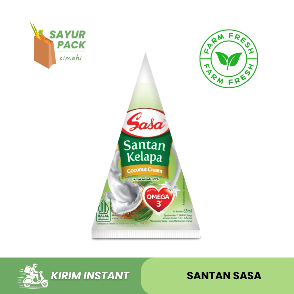 

SANTAN SASA | santan kemasan instan | santan kelapa | sayur instant cimahi