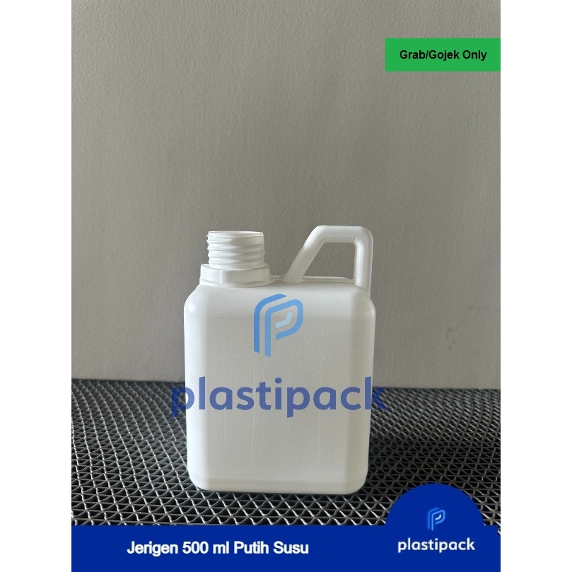 Jerigen 500ml HDPE Putih Susu - Food Grade (Grab/Gosend Only)