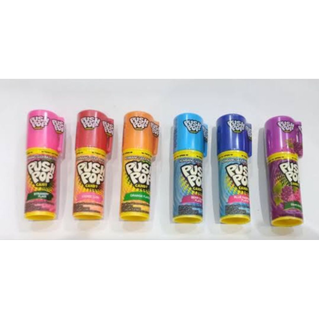 

(random) Push Pop Candy Real Fruit Juice Pcs 14g