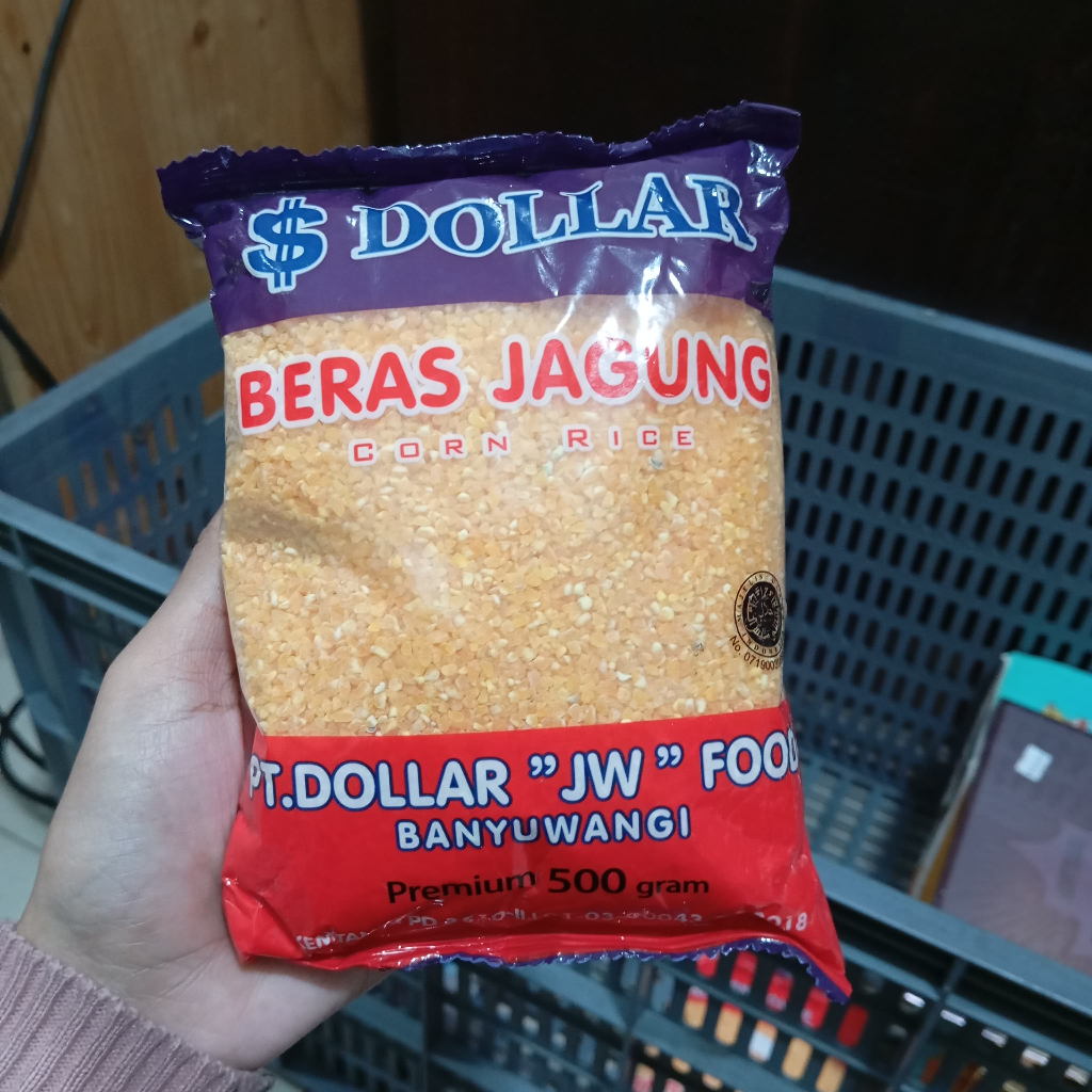 

[ isi 2 bungkus] Beras Jagung DOLLAR 1 KILO PREMIUM
