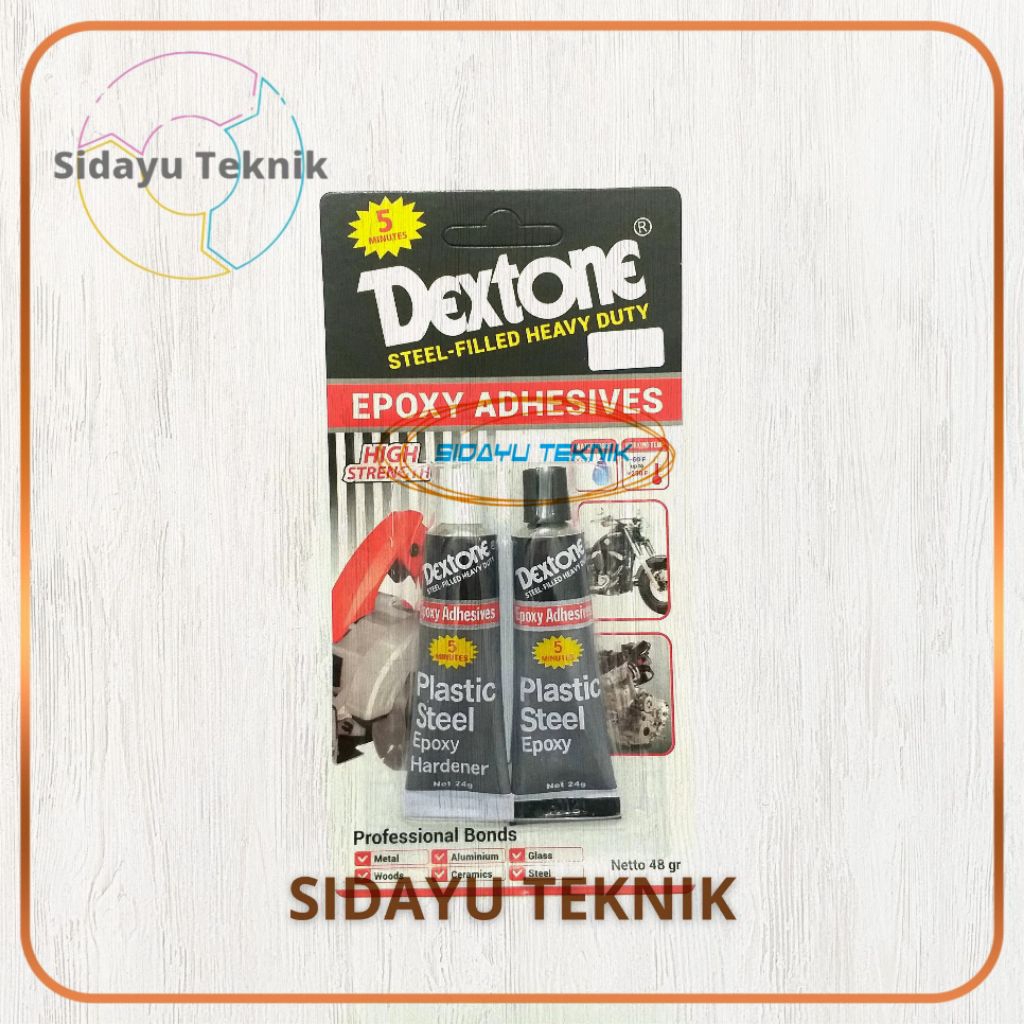 

Lem Dextone Lem Besi 5 Menit 48gr