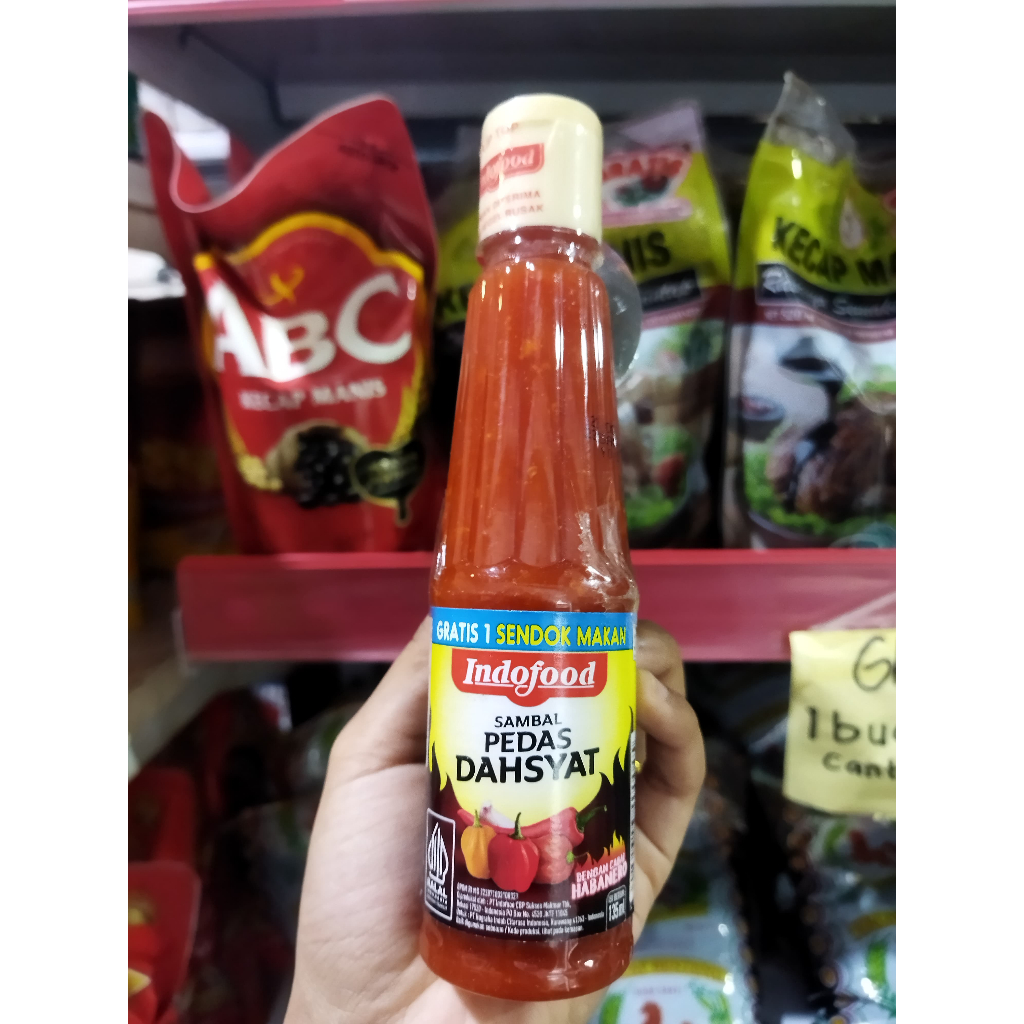 

Indofood Sambal Pedas Dashat 135ml / Indofood Pedas Harbanero