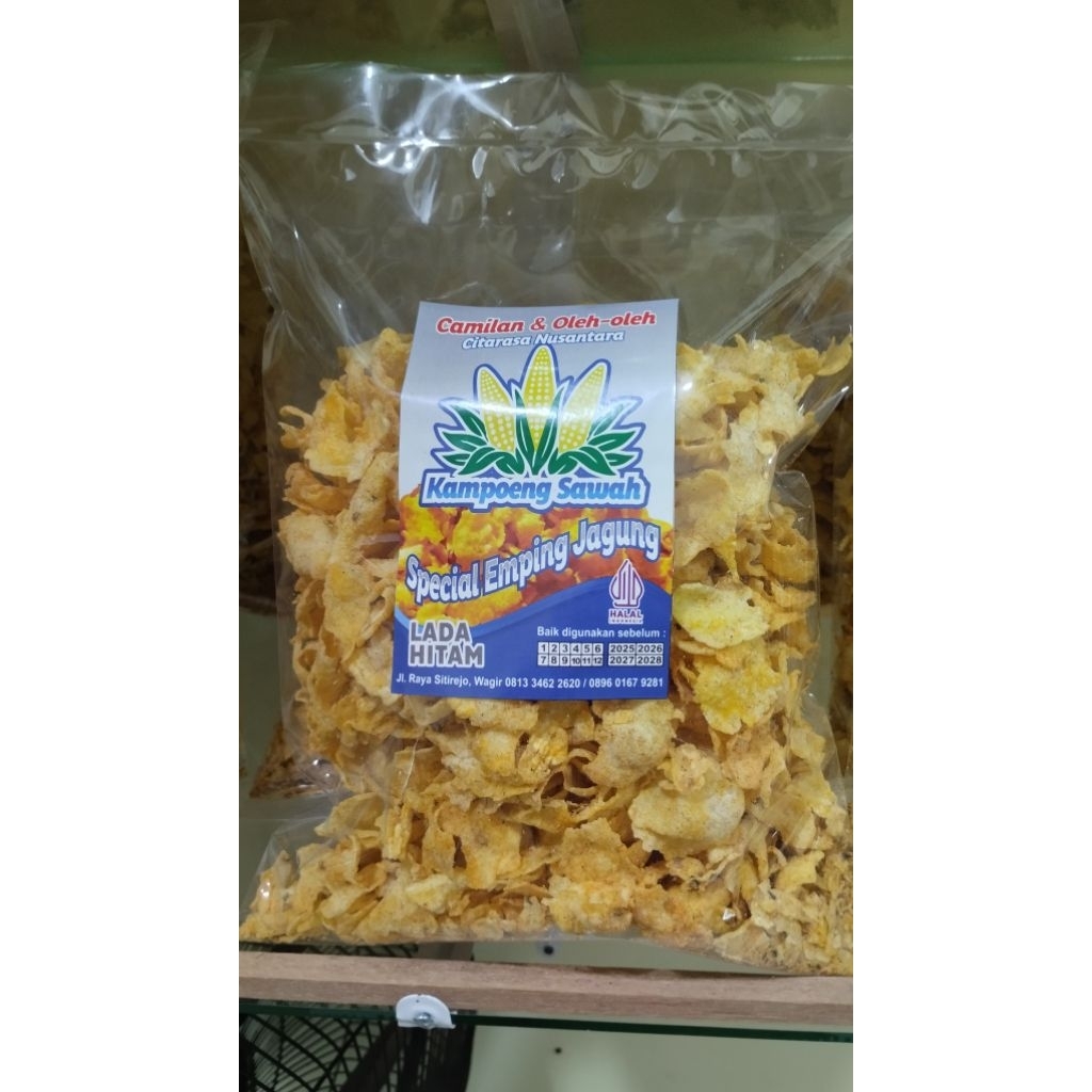 

emping jagung rasa lada hitam 250 gram 12.500