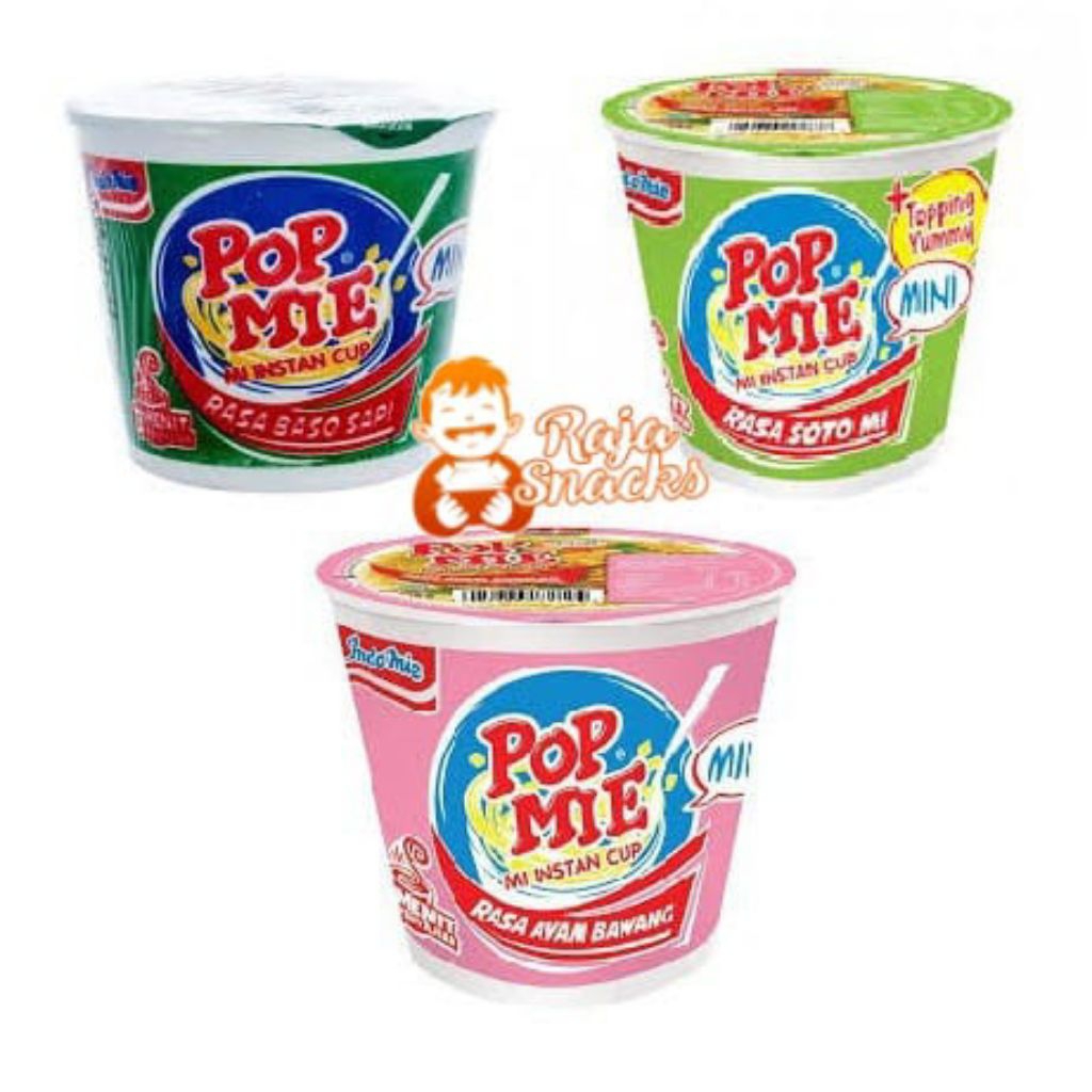 

[ CUP ] POP MIE MINI CUP | SNEK TIME Berbagai varian rasa@38gr