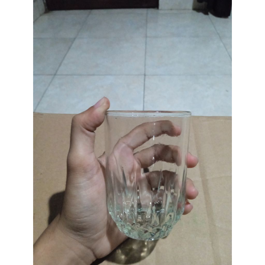 Gelas Kaca / Gelas Belimbing / Gelas Kopi (isi 6 pcs)