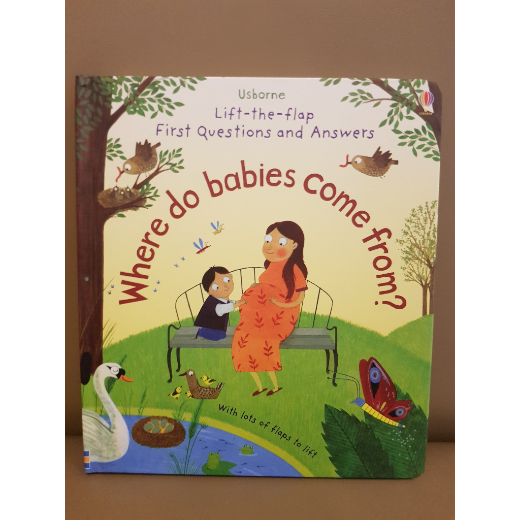 Usborne Seri "Lift The Flap - First Question & Answers" (Where Do Baby Come From? , What Is Racism? 