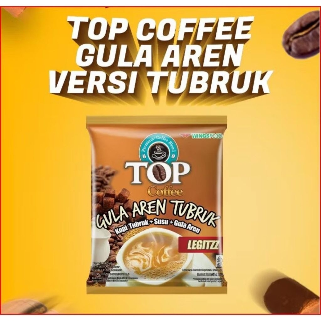 

Top Coffe Susu Gula Aren Tubruk isi 15 sachet