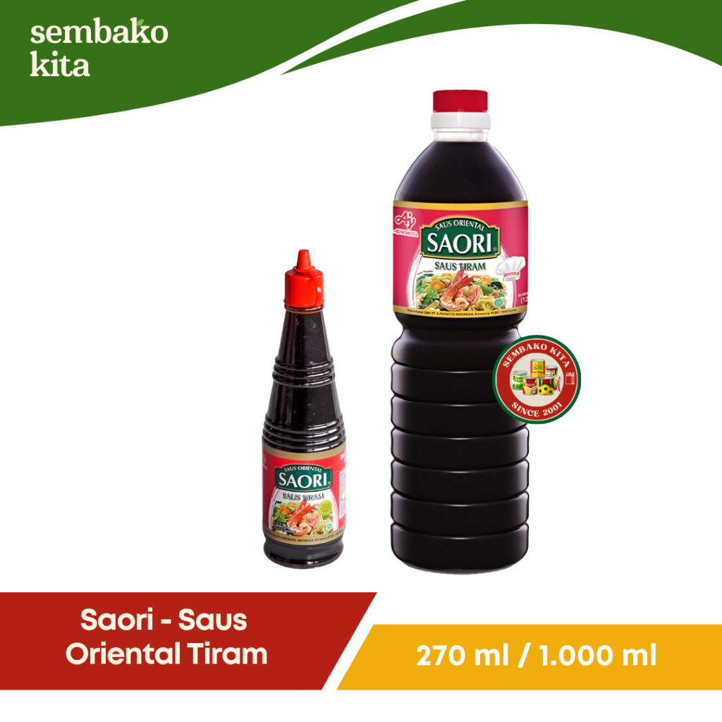 

SAORI® Saus Oriental Tiram Oyster Botol 270ml / 1L