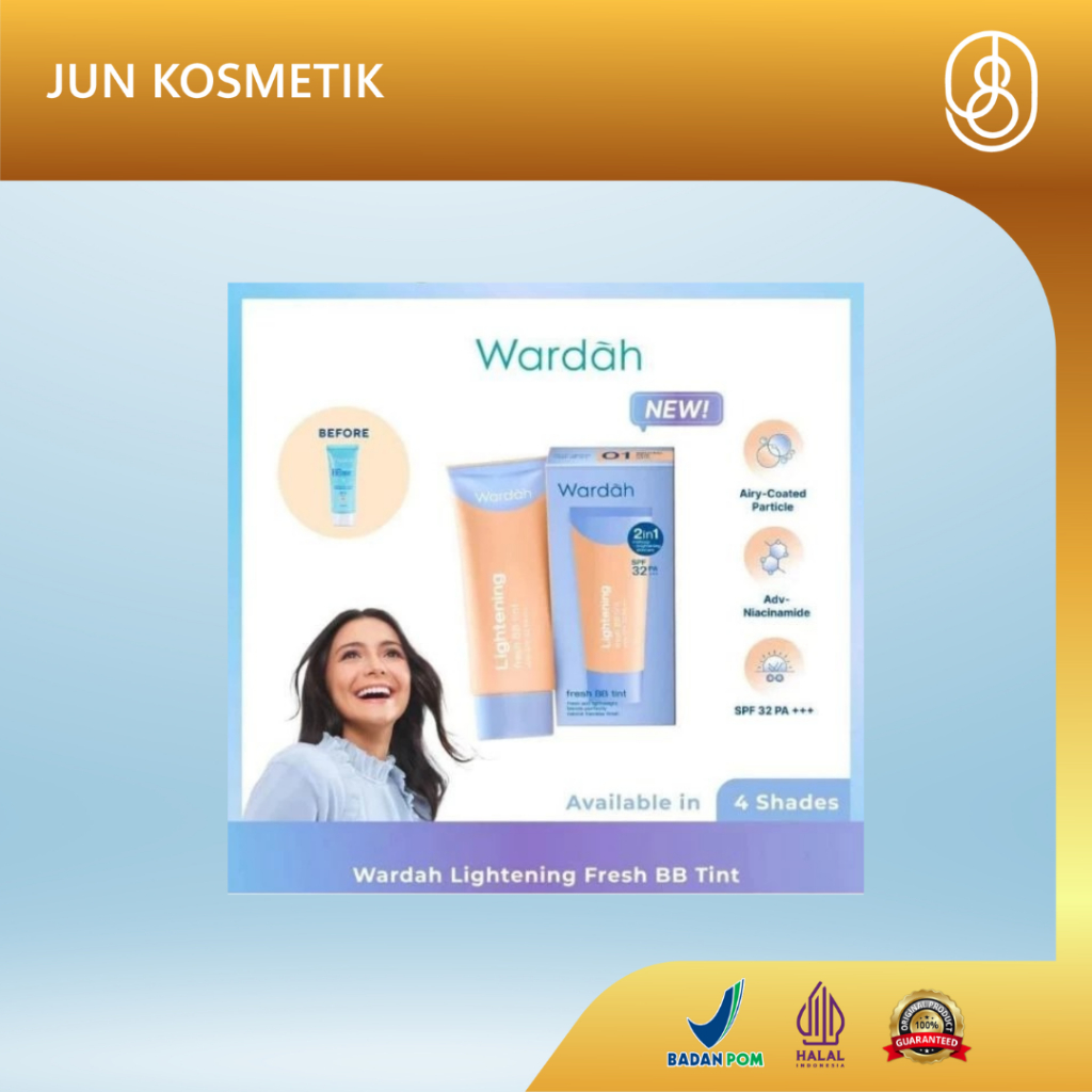 WARDAH Lightening BB Cream / Wardah Lightening Fresh BB Tint | 100% Original