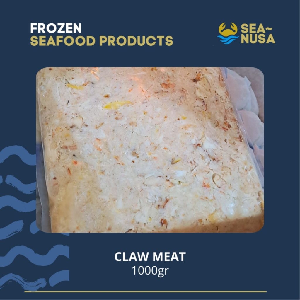 

CLAWMEAT Daging Kepiting Rajungan Crab Meat Fillet Fresh Frozen Seanusa
