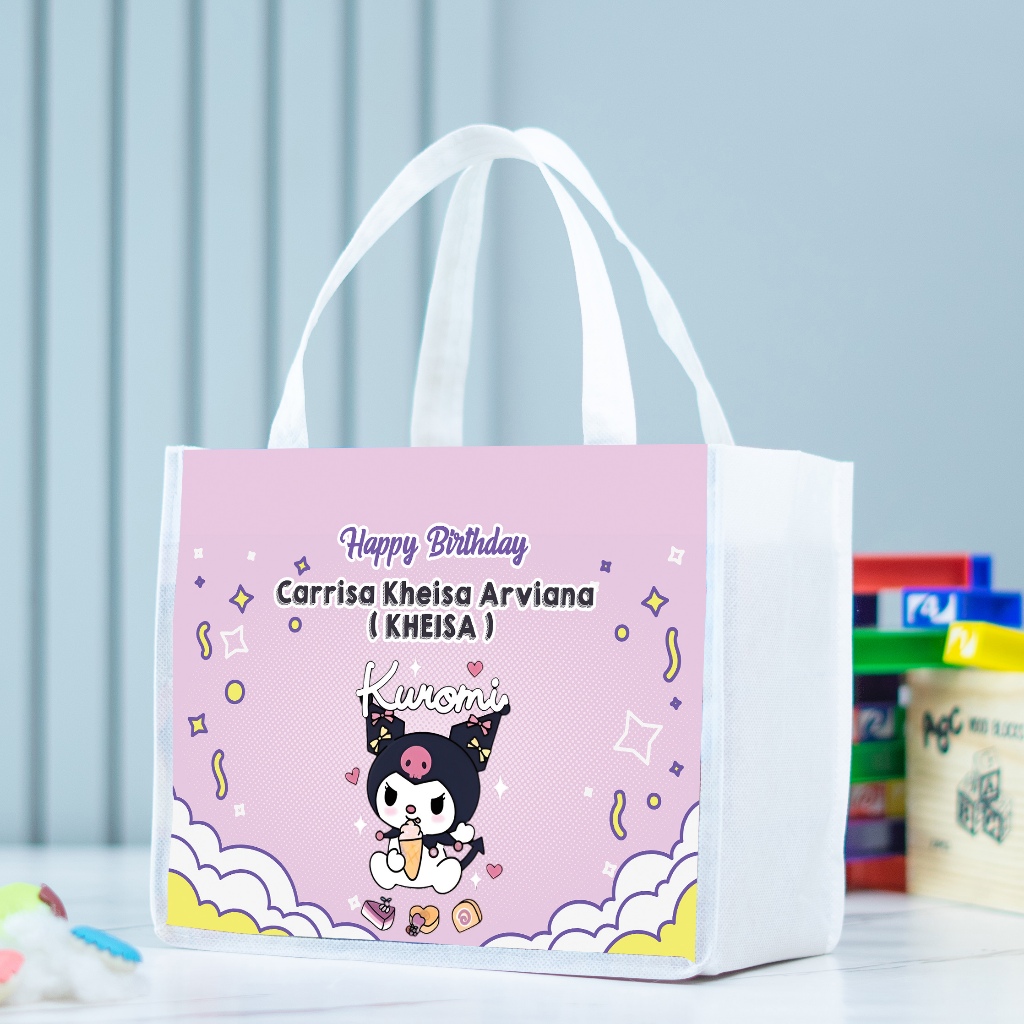 

Goodie Bag Ulang Tahun Anak Motif Kuromi,Hampers Souvenir Ulang Tahun 2 Hari Jadi