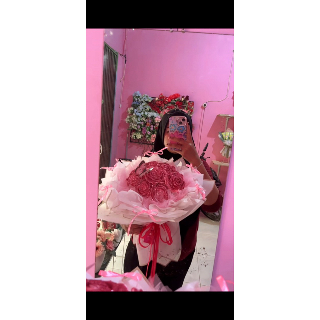 

BUKET PITA SATIN 10 Tangkai WRAPPING PREMIUM | BUKET | PITA SATIN | FLORIST LAMPUNG SELATAN|