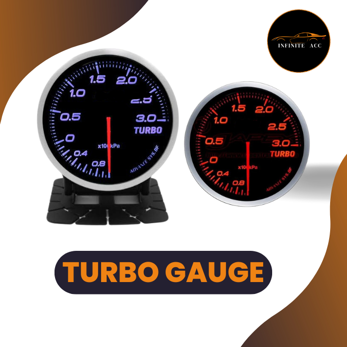 Indikator BF Link Gauges TURBO BOOST Tachometer Aksesoris Mobil Modifikasi Racing Universal