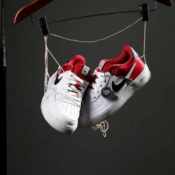 Air Force 1 NBA White Red 100% Original