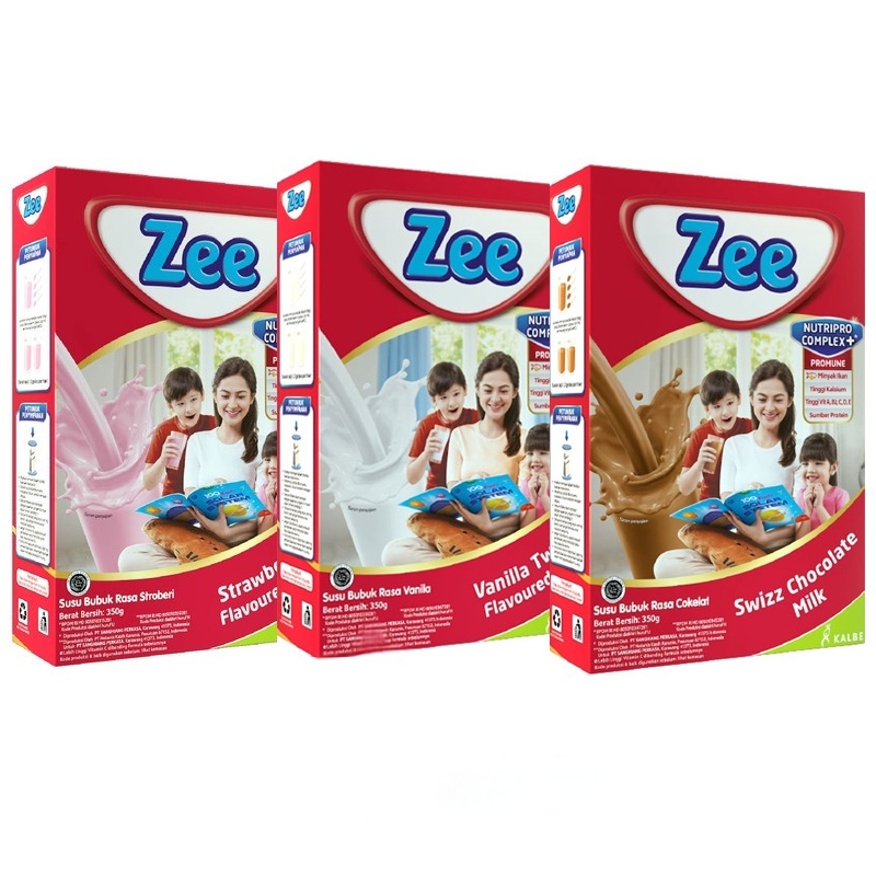 

Susu Zee Reguler 340gr Rasa Swizz Chocolate/Vanila Twist/Stawberry