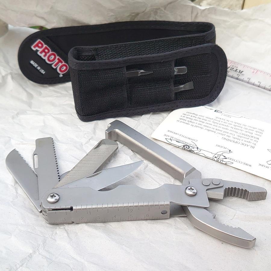 PROTO 18575 Multipurpose w/ Safety Lock Blades 1/4" Drive Socket | USA Multi Tool Tang Serbaguna