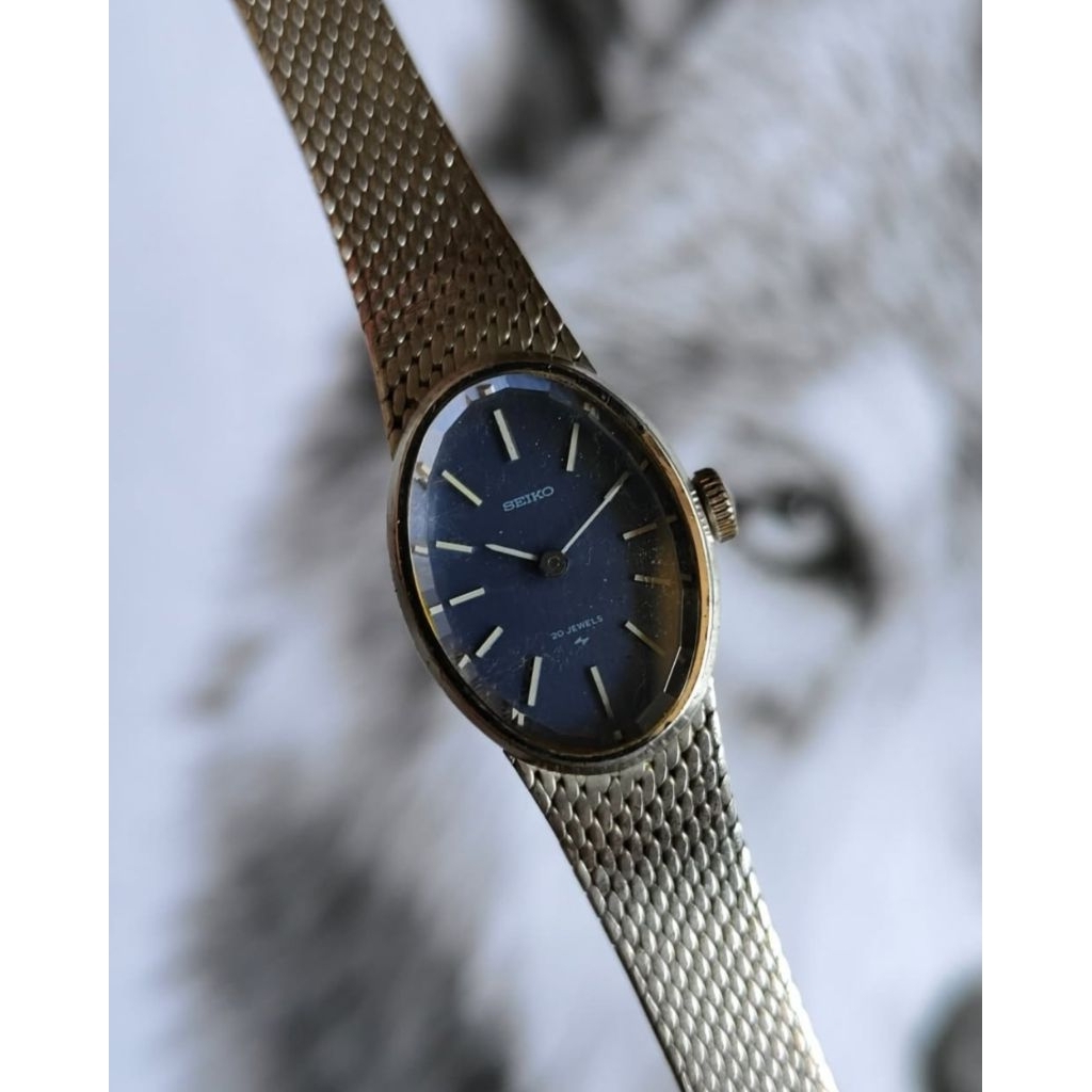 JAM TANGAN ORIGINAL SEIKO OVAL MANUAL WINDING HI BEAT 20 JEWELS