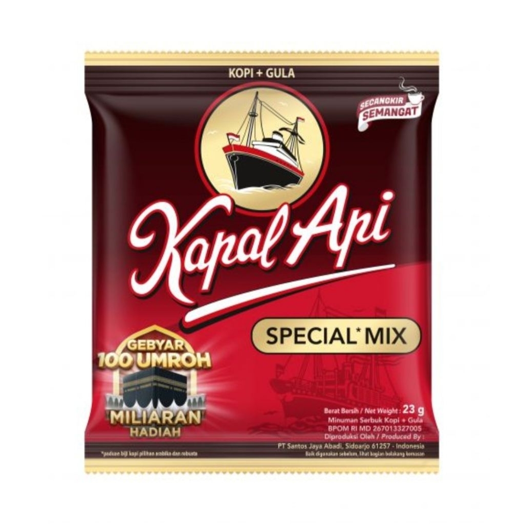 

Kapal Api Kopi Bubuk Instan Special Mix Sachet 23 g