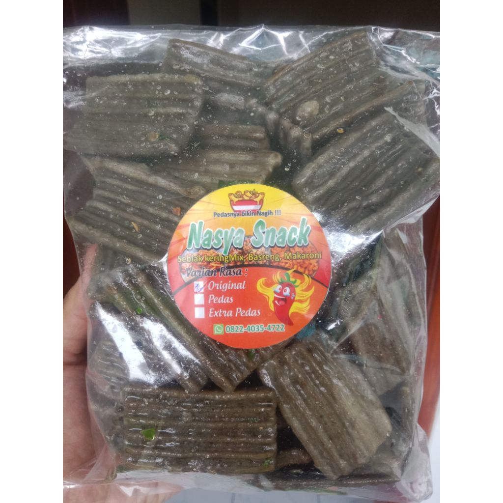 

Seblak kering kerupuk jengkol daun jeruk