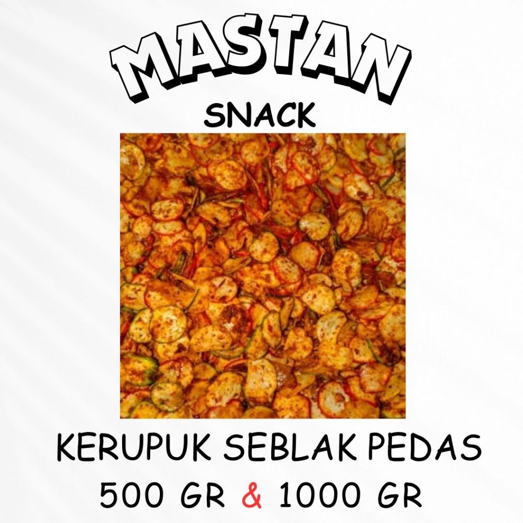 

[500gr & 1kg] Krupuk Seblak Pedas Enak Bikin Nagih