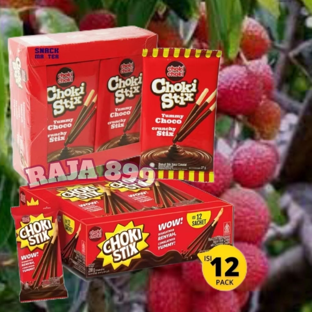 

CHOKI STIX YUMMY CHOCO | CHOKI CHOKI STIX COKELAT ISI 12 PCS