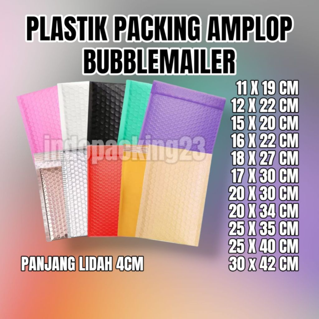 

BUBBLE MAILER / PLASTIK PACKING AMPLOP BUBBLE / AMPLOP BUBBLE UKURAN 11X19 12X22 15X20 16X22 18X27 17X30 20X30 20X34 25X35 25X40 30X42