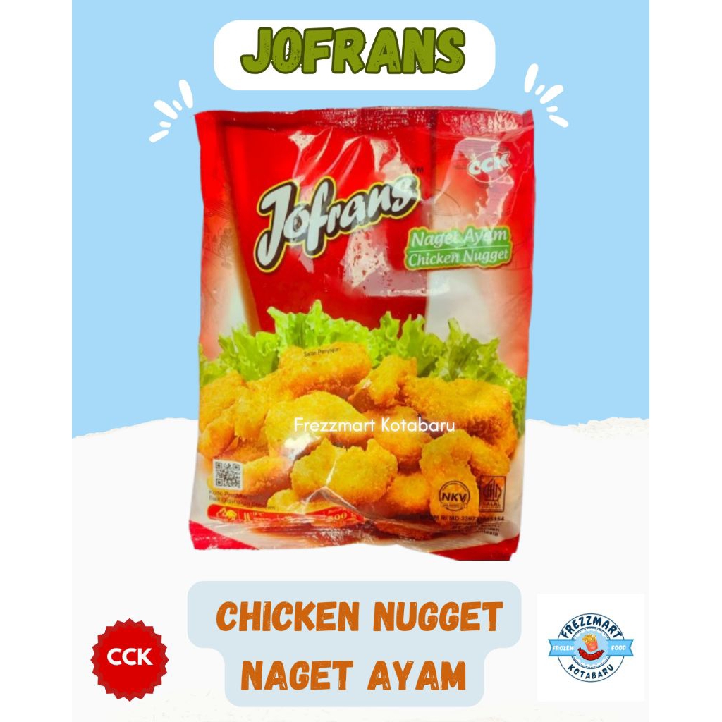 

JOFRANS Chicken Nugget / Naget Ayam 500 Gr / Frezzmart Kotabaru